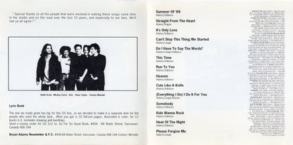 Bryan Adams : So Far So Good (CD, Comp, Club)