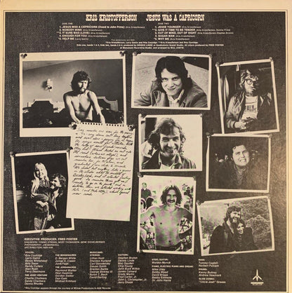 Kris Kristofferson : Jesus Was A Capricorn (LP, Album, Ter)