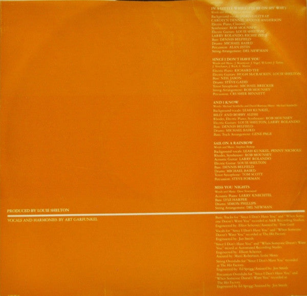 Art Garfunkel : Fate For Breakfast (LP, Album, Promo, Ter)