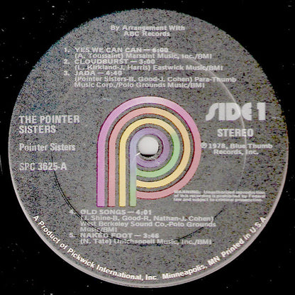 Pointer Sisters : The Pointer Sisters (LP, Album, RE)