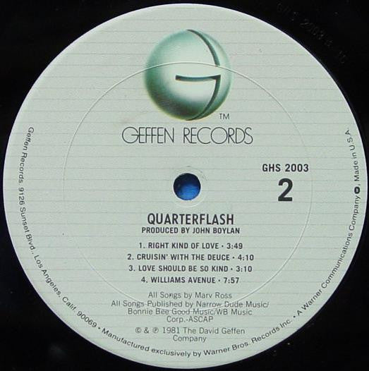 Quarterflash : Quarterflash (LP, Album, Club, CRC)
