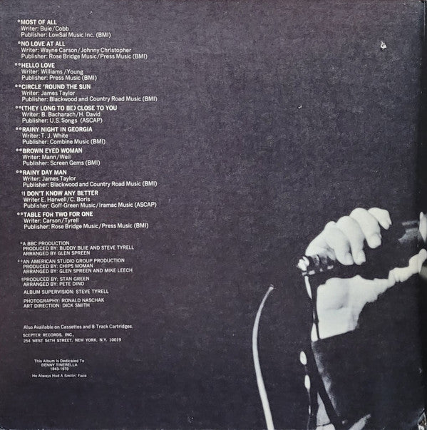 B.J. Thomas : Most Of All (LP, Album, Gat)