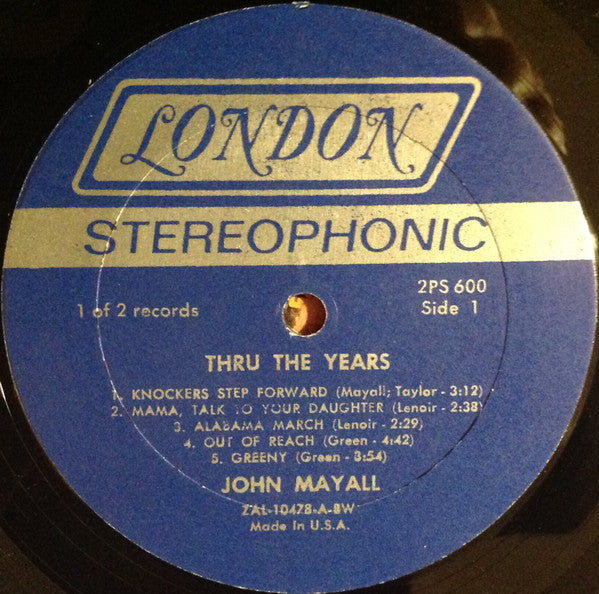 John Mayall : Thru The Years (2xLP, Comp, Bes)
