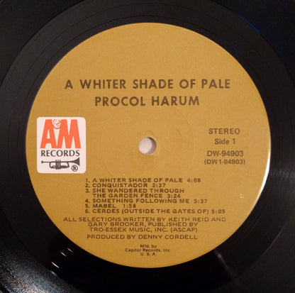Procol Harum : A Whiter Shade Of Pale (LP, Album, Club, RE, Cap)