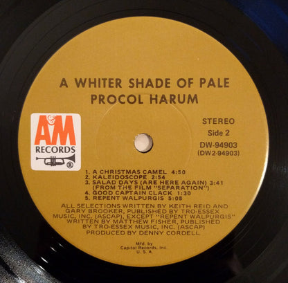 Procol Harum : A Whiter Shade Of Pale (LP, Album, Club, RE, Cap)