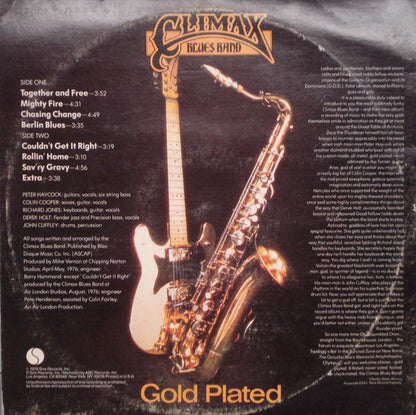 Climax Blues Band : Gold Plated (LP, Album, Pit)