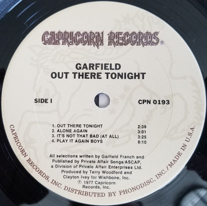 Garfield (11) : Out There Tonight (LP, Album, Ter)