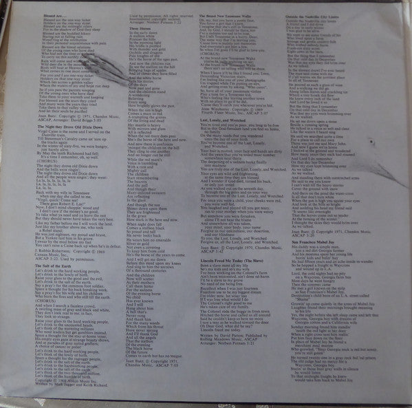 Joan Baez : Blessed Are... (2xLP, Album, Gat)