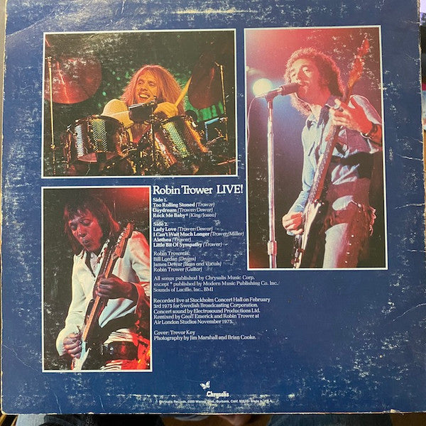 Robin Trower : Robin Trower Live! (LP, Album, San)
