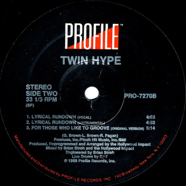 Twin Hype : For Those Who Like To Groove (12", Single)