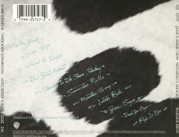 Jane's Addiction : Nothing's Shocking (CD, Album, Club)