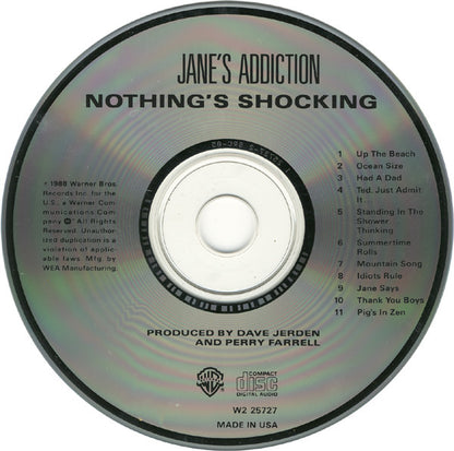 Jane's Addiction : Nothing's Shocking (CD, Album, Club)
