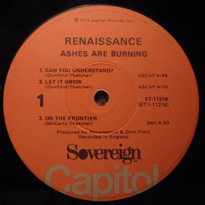 Renaissance (4) : Ashes Are Burning (LP, Album)