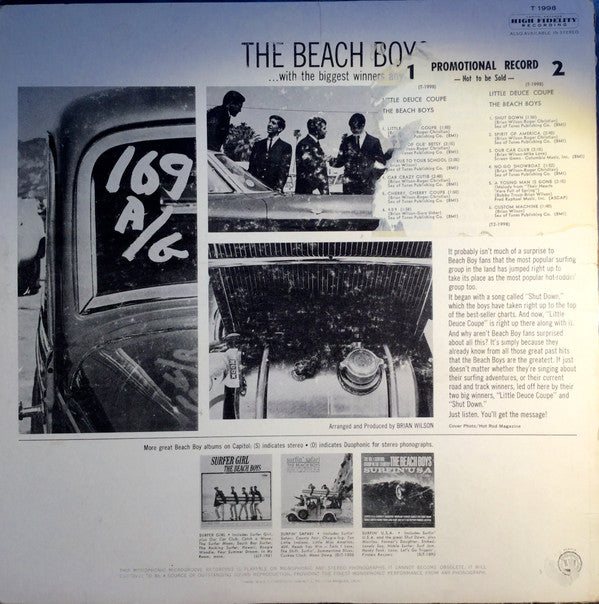 Amazon.co.jp: Little Deuce Coupe / All Summer Long: ミュージック