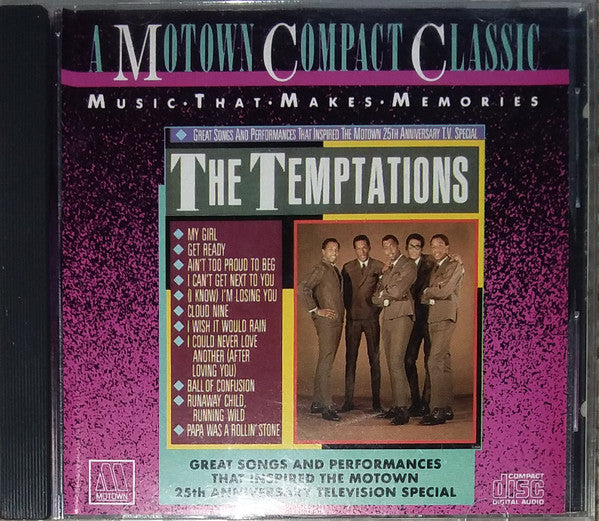 The Temptations : Great Songs And Performces That Inspired The Motown 25th Anniversary T.V. Special (CD, Comp, RE, RM)