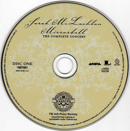 Sarah McLachlan : Mirrorball: The Complete Concert (2xCD, Album, Copy Prot., RM)