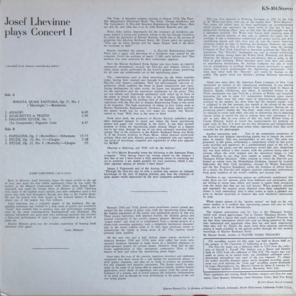 Josef Lhevinne : Josef Lhevinne Plays Concert I (LP, Album)