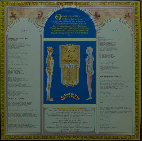 Paul Kantner, Grace Slick & David Freiberg : Baron Von Tollbooth & The Chrome Nun (LP, Album, Ind)