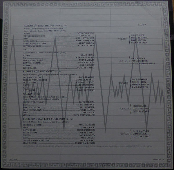 Paul Kantner, Grace Slick & David Freiberg : Baron Von Tollbooth & The Chrome Nun (LP, Album, Ind)