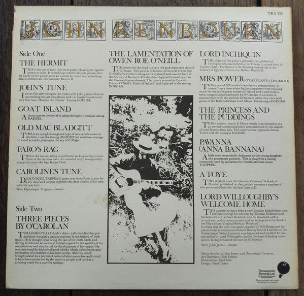 John Renbourn : The Hermit (LP, Album)