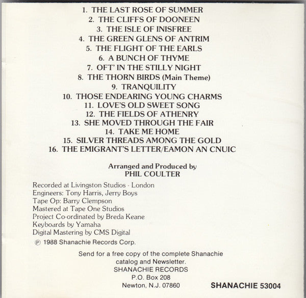 Phil Coulter : Sea Of Tranquility (CD, Album, RP)