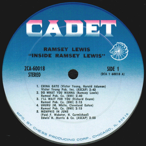 Ramsey Lewis : Inside Ramsey Lewis (2xLP, Comp, Pit)