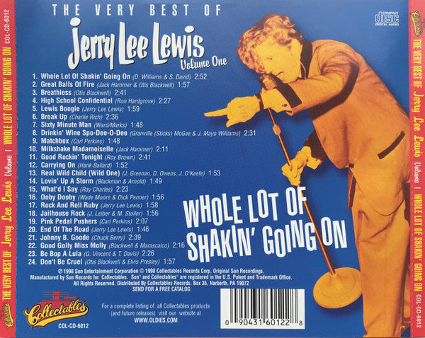 Jerry Lee Lewis : The Very Best Of Jerry Lee Lewis Volume One (Whole Lot Of Shakin' Going On) (CD, Comp)