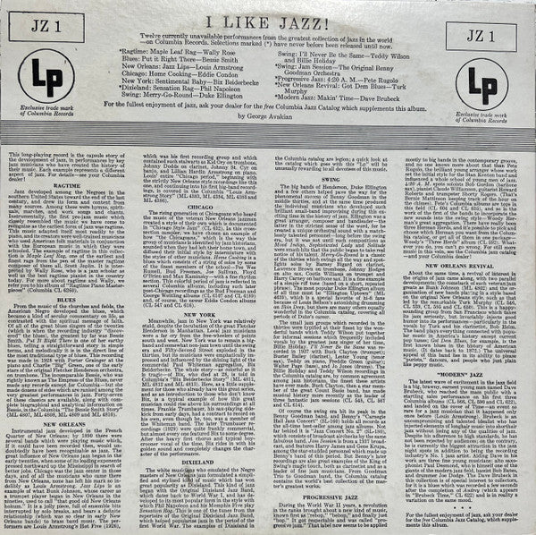 Various : I Like Jazz! (LP, Comp, Mono)