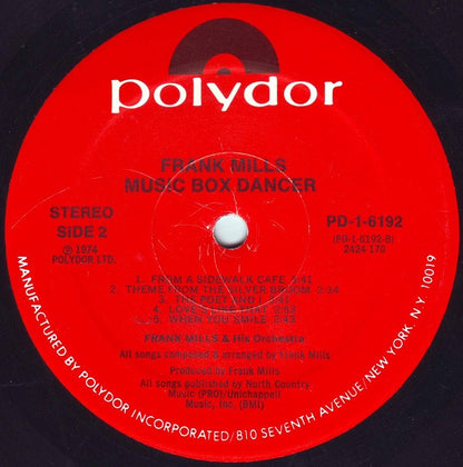 Frank Mills : Music Box Dancer (LP, Album, Mon)