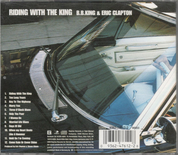 B.B. King & Eric Clapton : Riding With The King (CD, Album, RP)