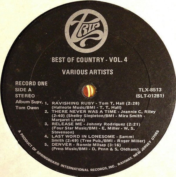 Various : Best Of Country Volume 4 (2xLP, Comp)