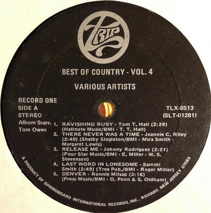 Various : Best Of Country Volume 4 (2xLP, Comp)