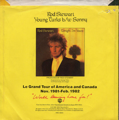 Rod Stewart : Young Turks (7", Jac)