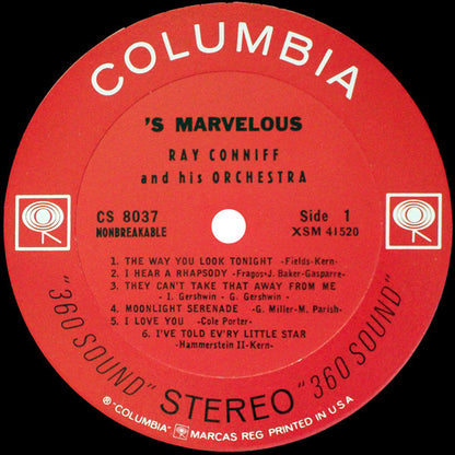 Ray Conniff & His Orchestra : 'S Marvelous (LP, Album, RE)