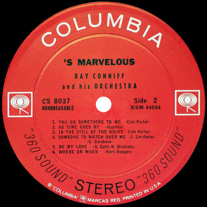 Ray Conniff & His Orchestra : 'S Marvelous (LP, Album, RE)
