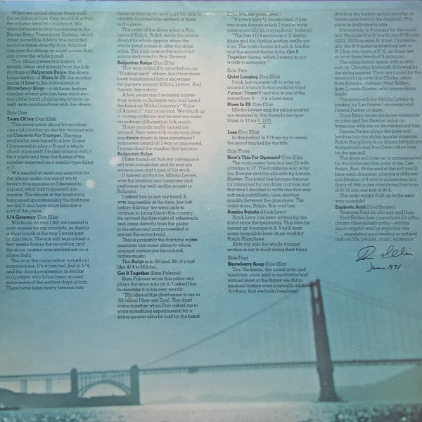 Don Ellis : Tears Of Joy (2xLP, Album, San)