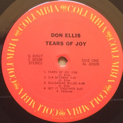 Don Ellis : Tears Of Joy (2xLP, Album, San)