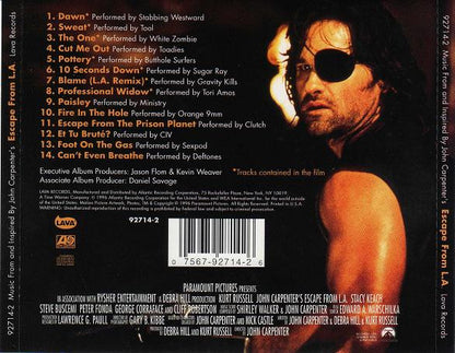Various : Music From And Inspired By John Carpenter's Escape From L.A. (CD, Comp)