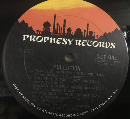 Pollution (3) : Pollution (LP, Promo, RI )