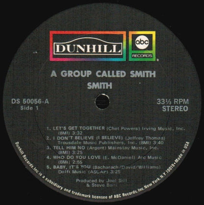 Smith (3) : A Group Called Smith (LP, Album, RP, Kee)