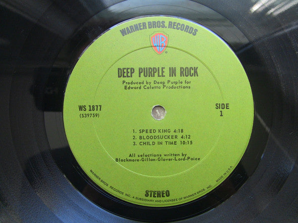 Deep Purple : In Rock (LP, Album, Pit)