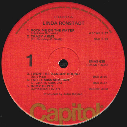 Linda Ronstadt : Linda Ronstadt (LP, Album, Club, RCA)