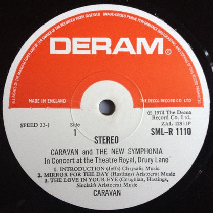 Caravan & The New Symphonia : Caravan & The New Symphonia (LP, Album)