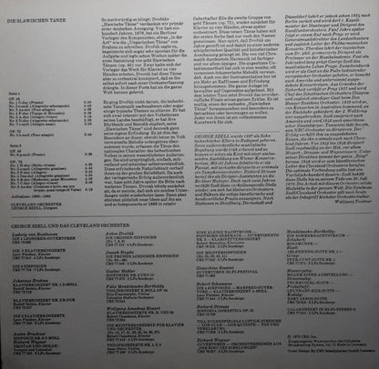Antonín Dvořák / The Cleveland Orchestra / George Szell : Die Slawischen Tänze Op. 46, Op. 72 (LP)