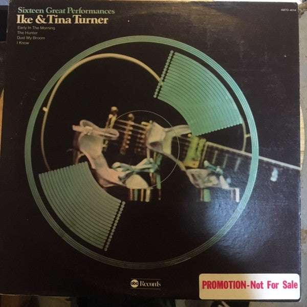 Ike & Tina Turner : Sixteen Great Performances (LP, Comp, Promo)