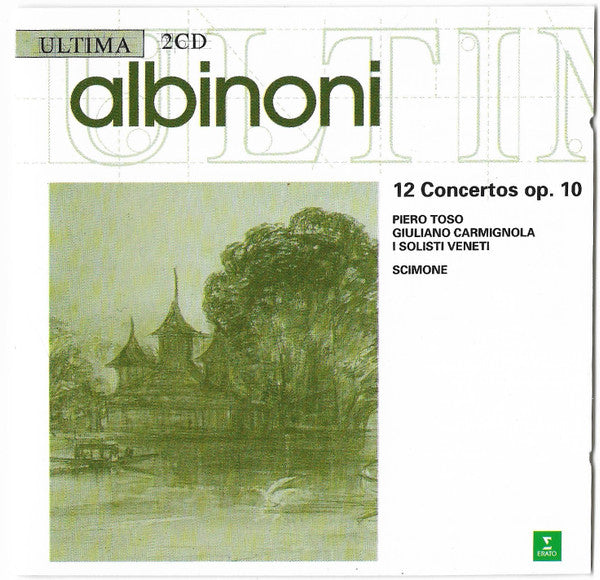 Tomaso Albinoni, I Solisti Veneti, Claudio Scimone : 12 Concertos Op.10 For Violin, Strings And Harpsicord (2xCD, RM)
