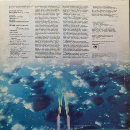 Weather Report : I Sing The Body Electric (LP, Album, San)