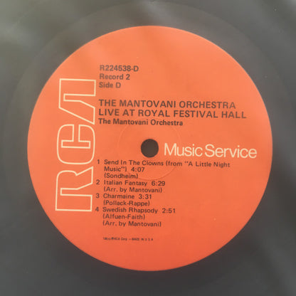 The Mantovani Orchestra : Live At Royal Festival Hall (LP)