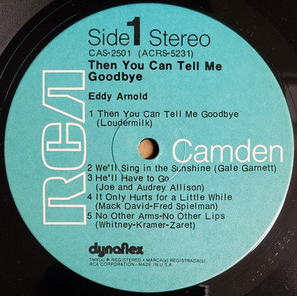 Eddy Arnold : Then You Can Tell Me Goodbye (LP, Album, Comp, RM, Ind)
