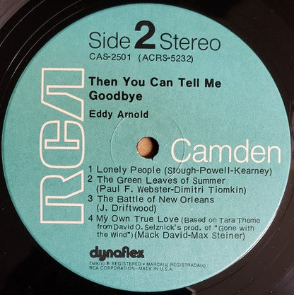 Eddy Arnold : Then You Can Tell Me Goodbye (LP, Album, Comp, RM, Ind)